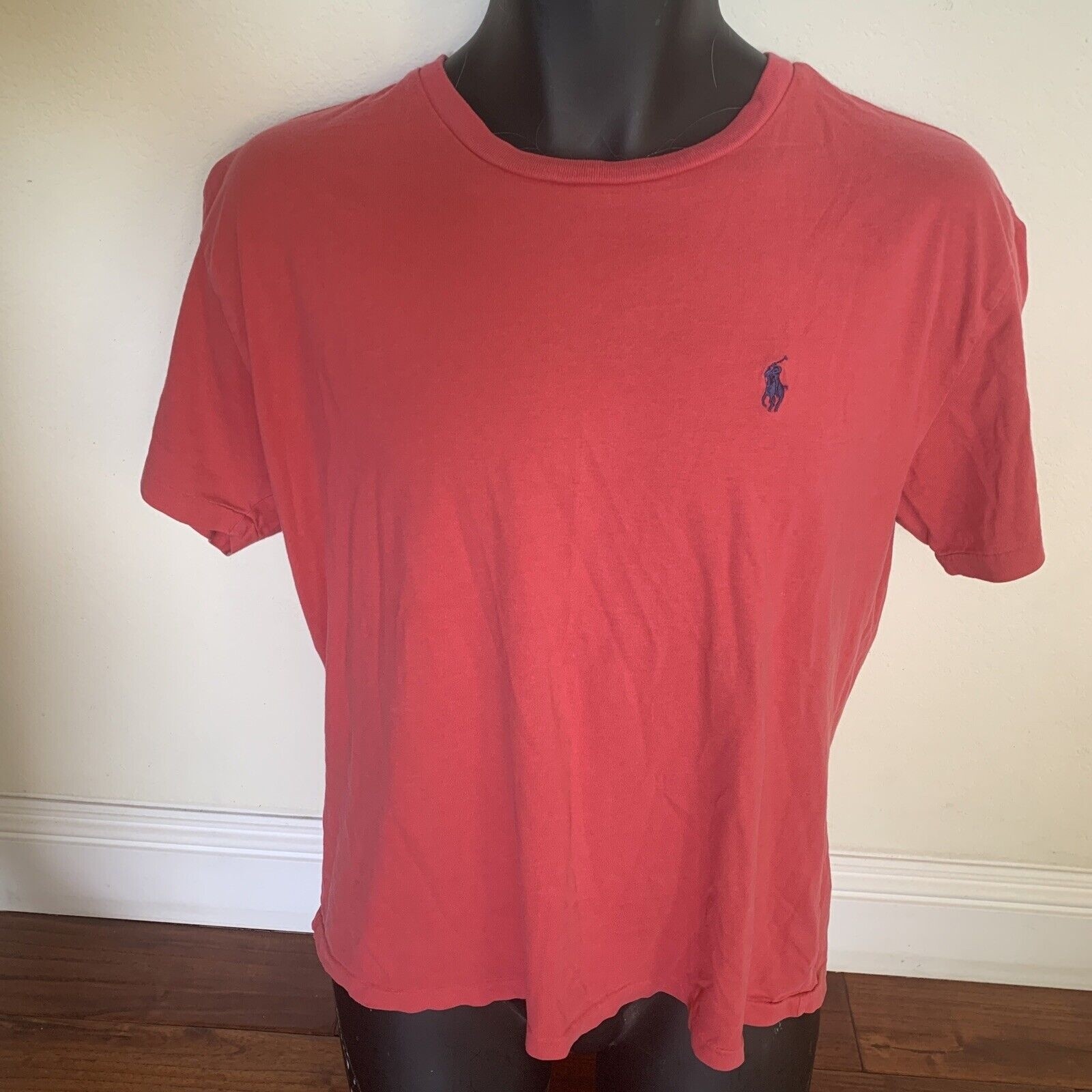 Polo Ralph Lauren T-Shirt Men's M Red Pony Short-Sleeve Cotton Crewneck Logo Tee
